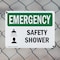 Signmission Safety Shower, 14 in W x Rectangle, Plastic OS-2PACK-EM-P-1014-L-10355 - alternate 4